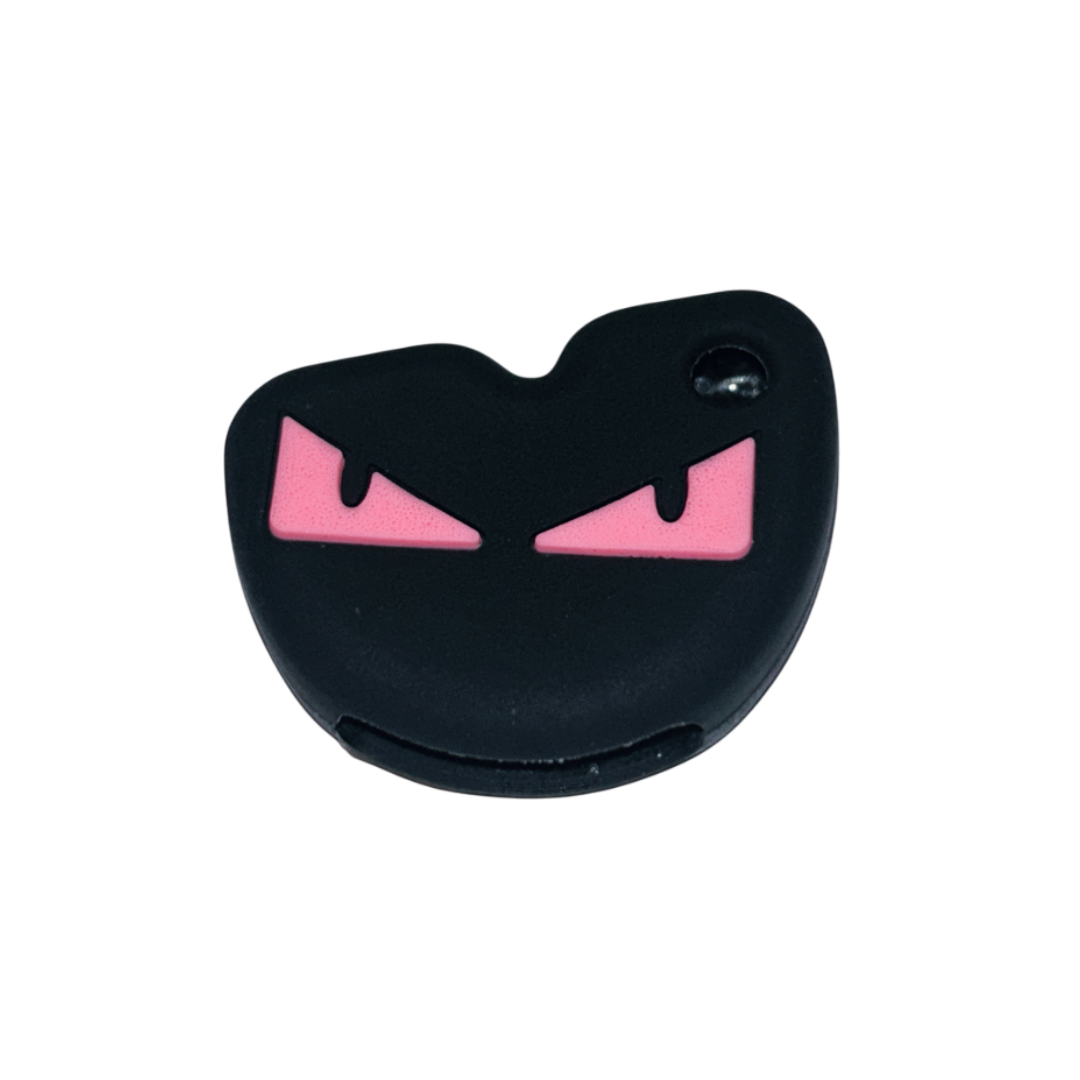 Key cover angry eyes pink