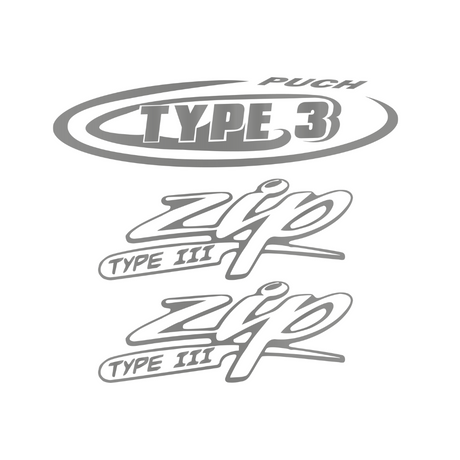 Jeu d'autocollants Zip Type 3 / RST