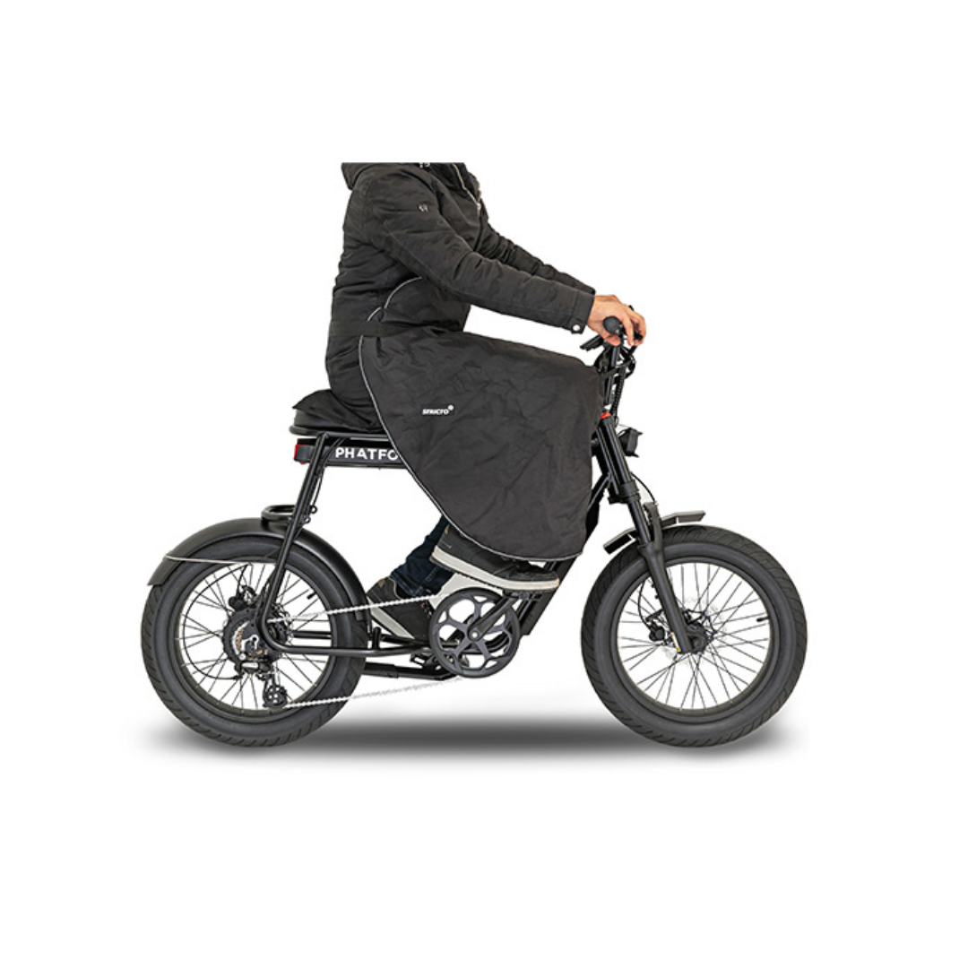 Couvre-jambes avec sac de rangement Fatbike Universel Noir