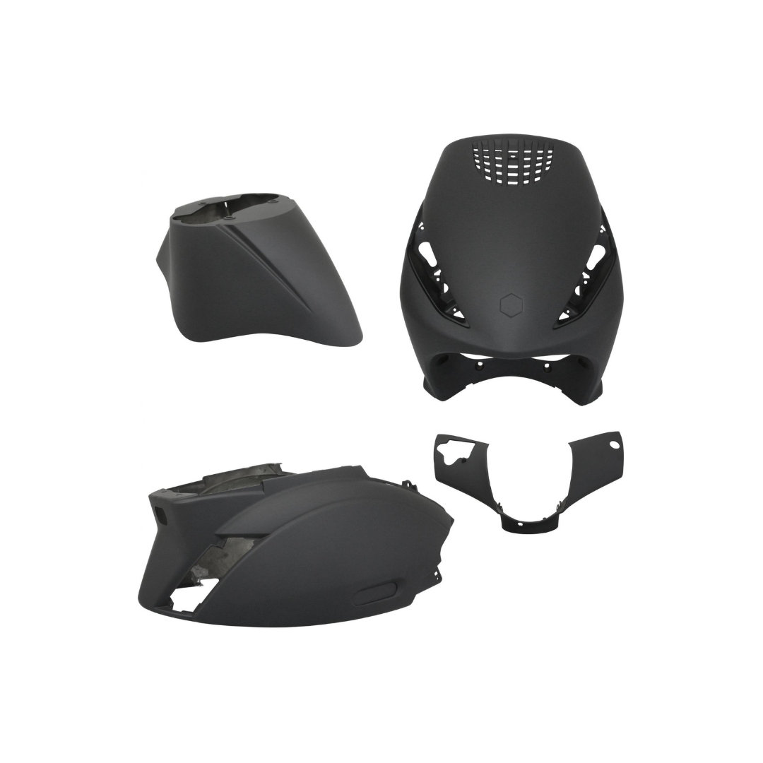 Kit de carrosserie modèle original Piaggio Zip noir mat