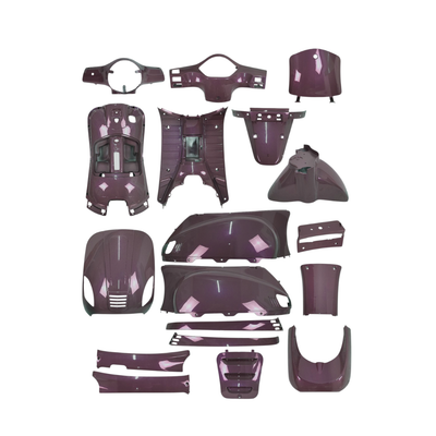 Set corpo faro rotondo viola bordeaux adatto per AGM VX50 / BTC Riva