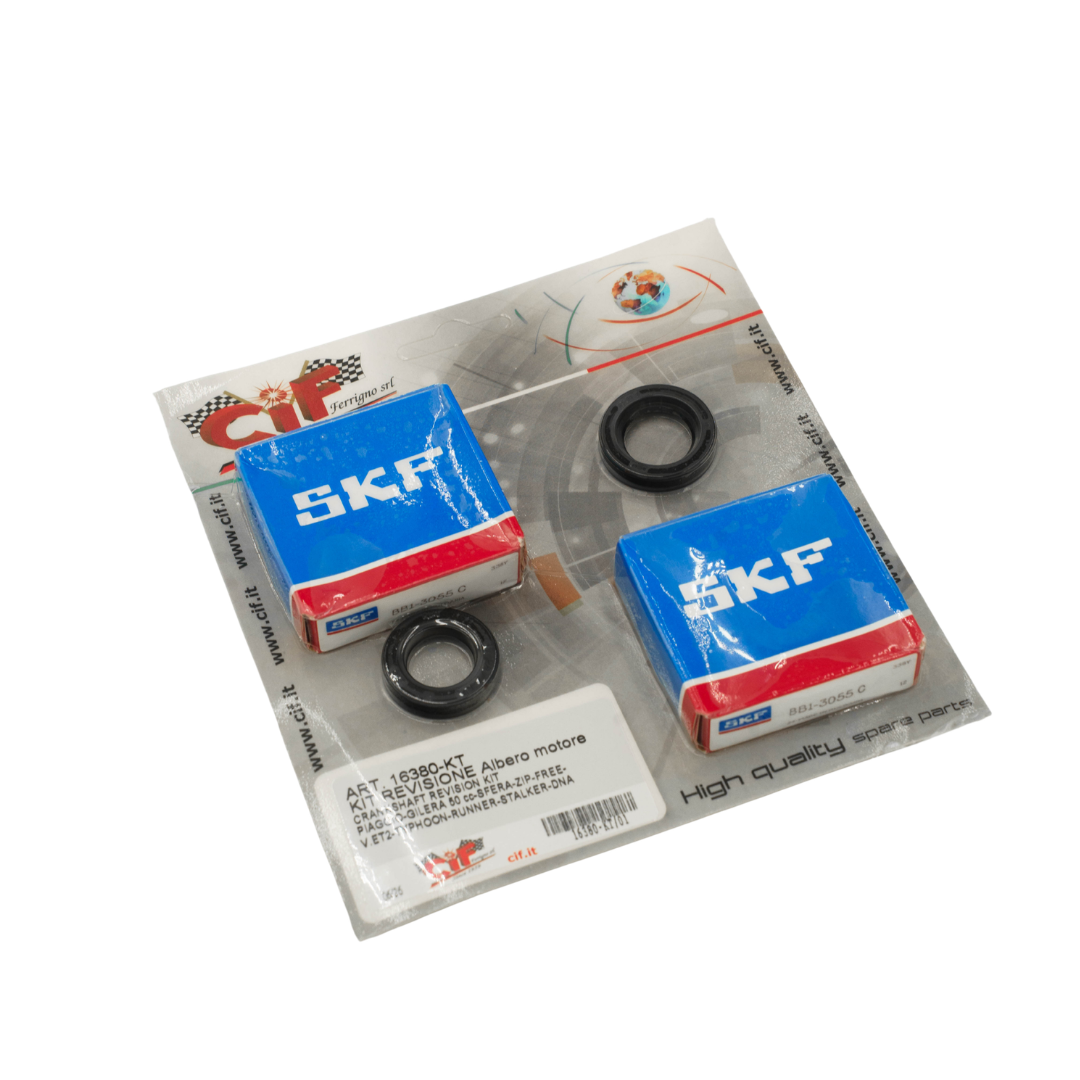 CIF SKF Cuscinetti e Paraoli Albero Motore Piaggio / Gilera 50cc 2 Tempi