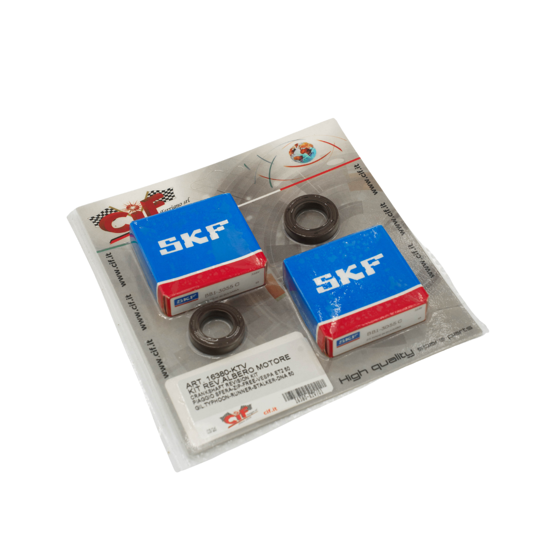 CIF SKF Cuscinetti e Paraoli Viton Albero Motore Piaggio / Gilera 50cc 2 Tempi