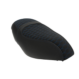 Fenom Saddle Cover Alcantara Look Blue Piaggio Zip