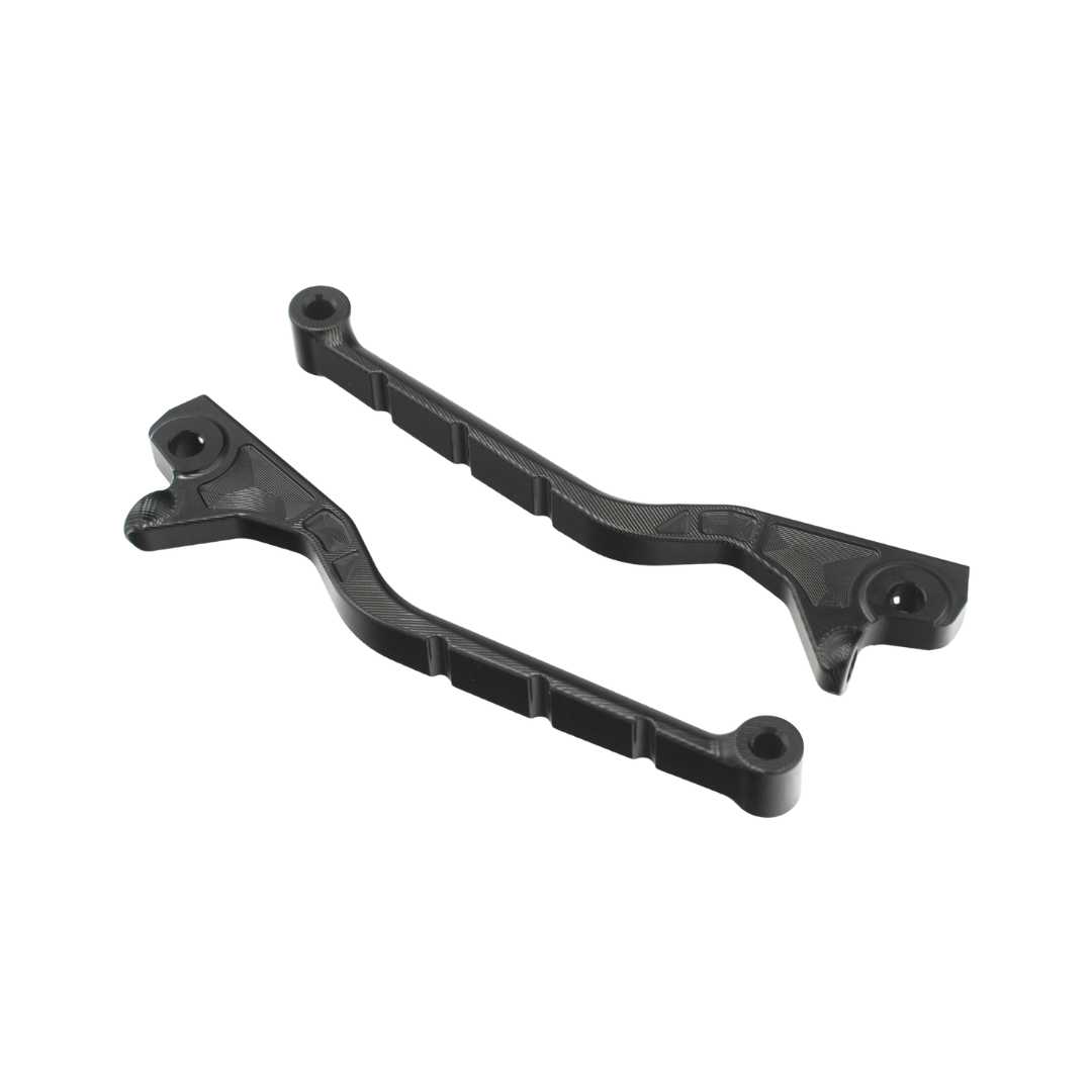 Brake Lever Set CNC Gloss Black Piaggio / Vespa Dual Disc