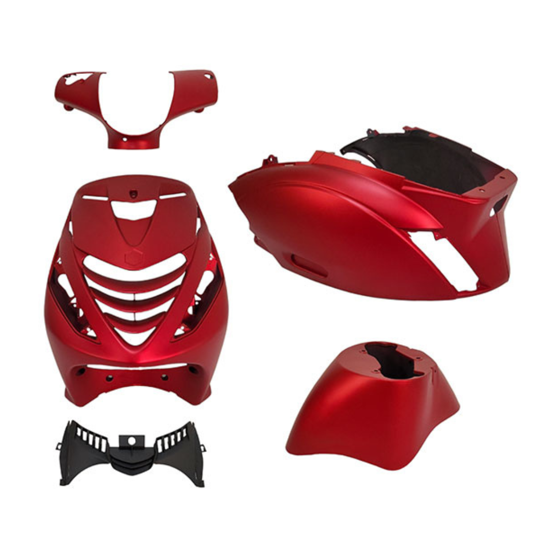 Set carene SP Piaggio Zip Mat Rosso