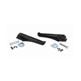 Complete Glossy Black Footpeg Set Gilera Runner