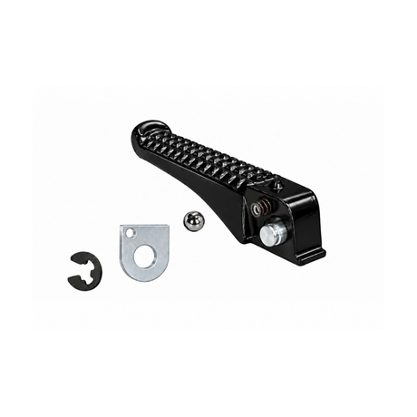 Set poggiapiedi completo lucido nero Gilera Runner