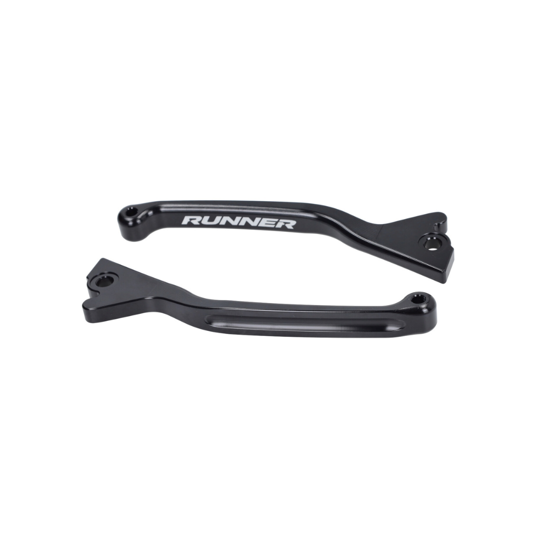 Brake Lever Set Black Fast Arrow Pro CNC Dual Disc Gilera Runner 50-180cc 2 Stroke