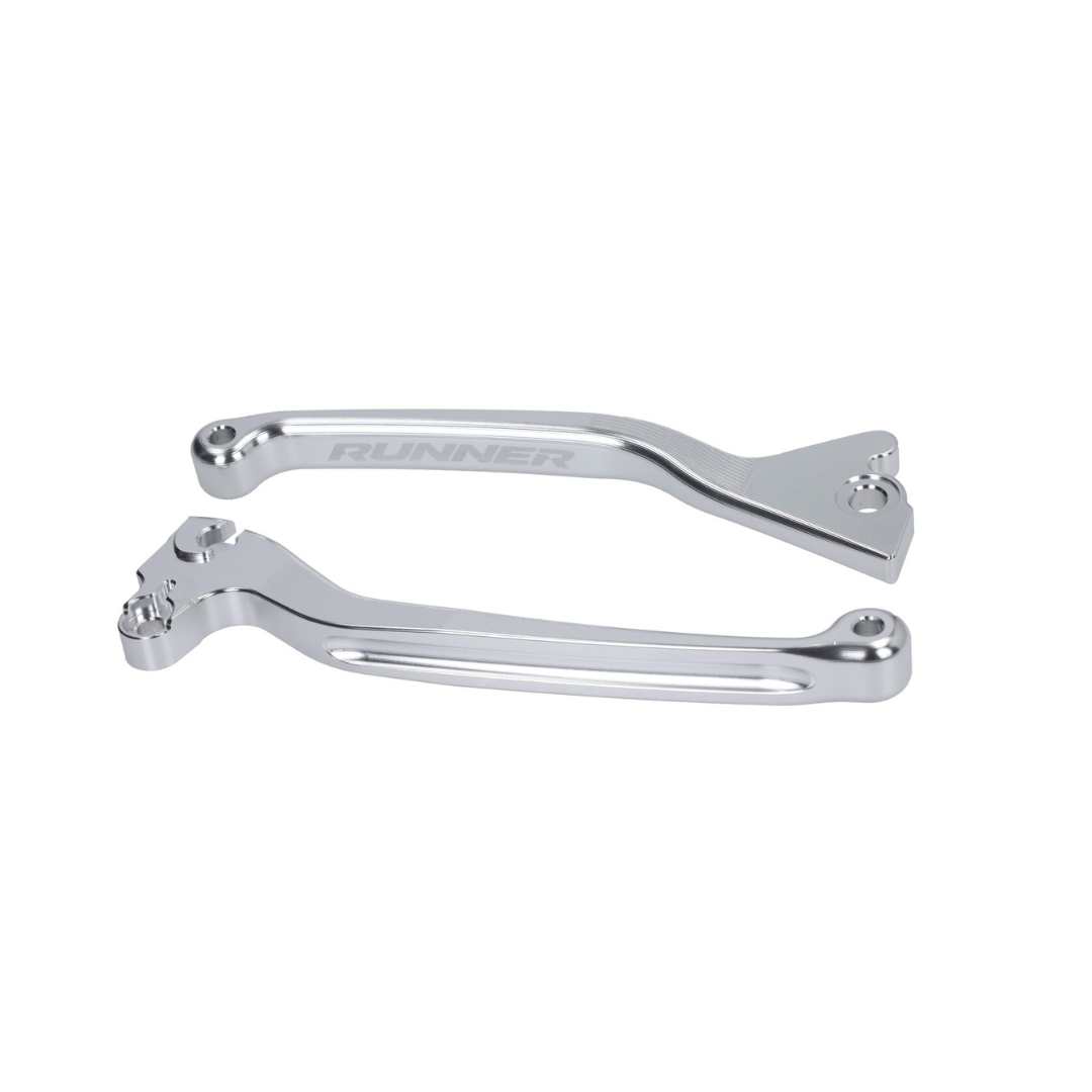 Brake Lever Set Chrome Fast Arrow Pro CNC Single Disc Gilera Runner 50-180cc 2 Stroke