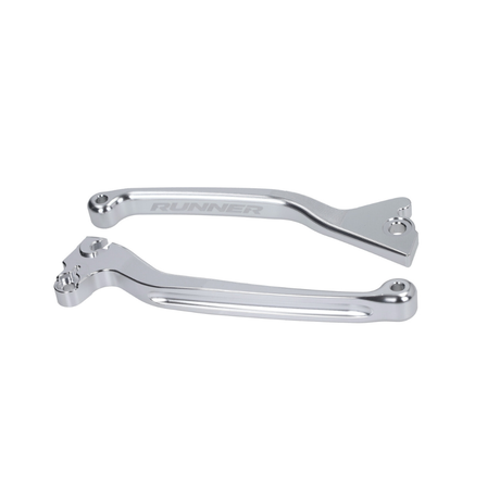 Set Leve Freno Chrome Fast Arrow Pro CNC Disco Singolo Gilera Runner 50-180cc 2 Tempi