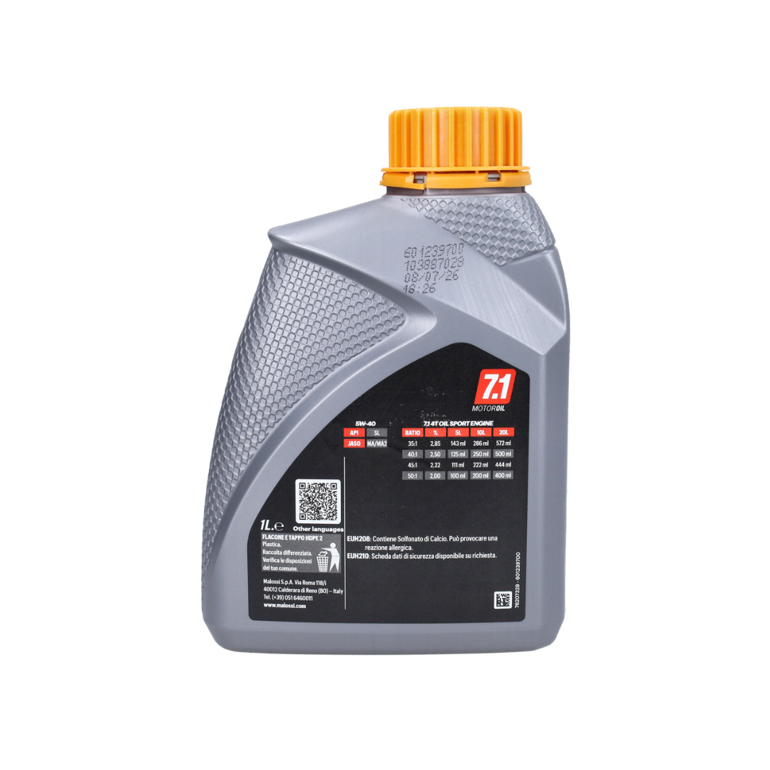 Malossi Sport 7.1 5W40 Engine Oil 1L