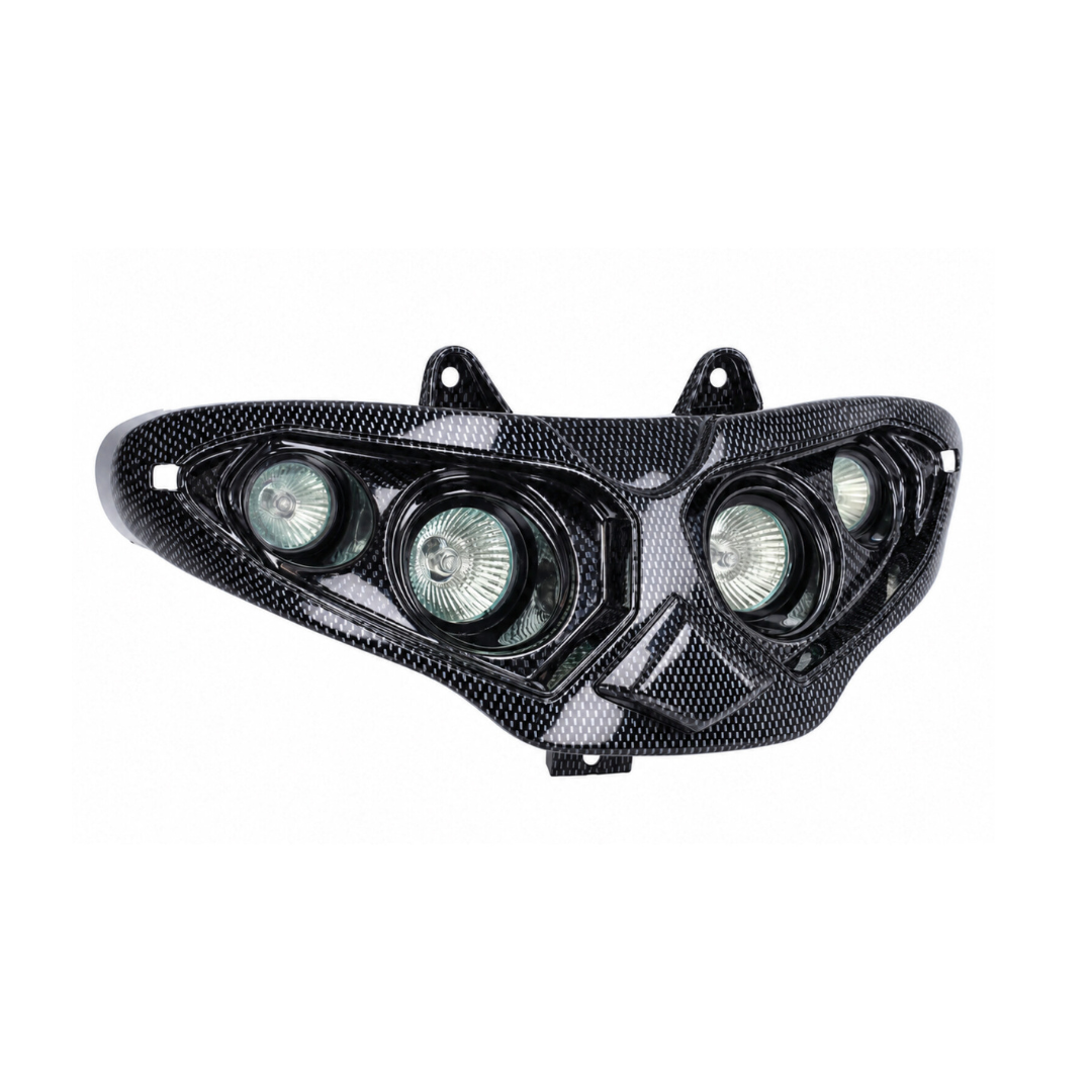 Mean Look Headlight Halogen Black Gilera Runner 50-180cc