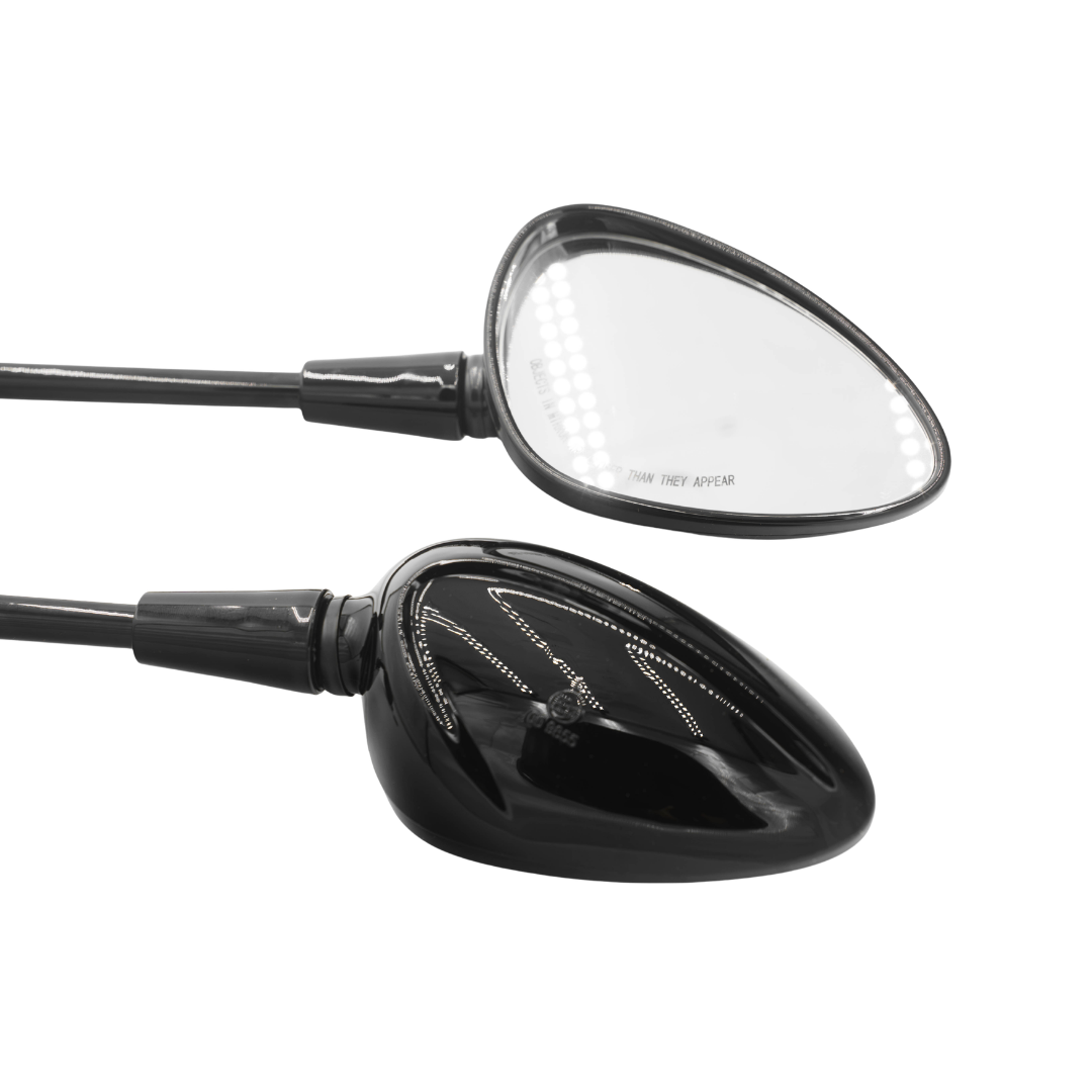 Vespa mirrors long matte black