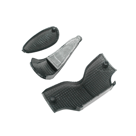 Set di vetri indicatori di direzione effetto carbonio Gilera Runner