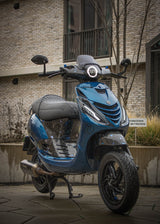 Pare-brise Indo Style Piaggio Zip Bleu Glace