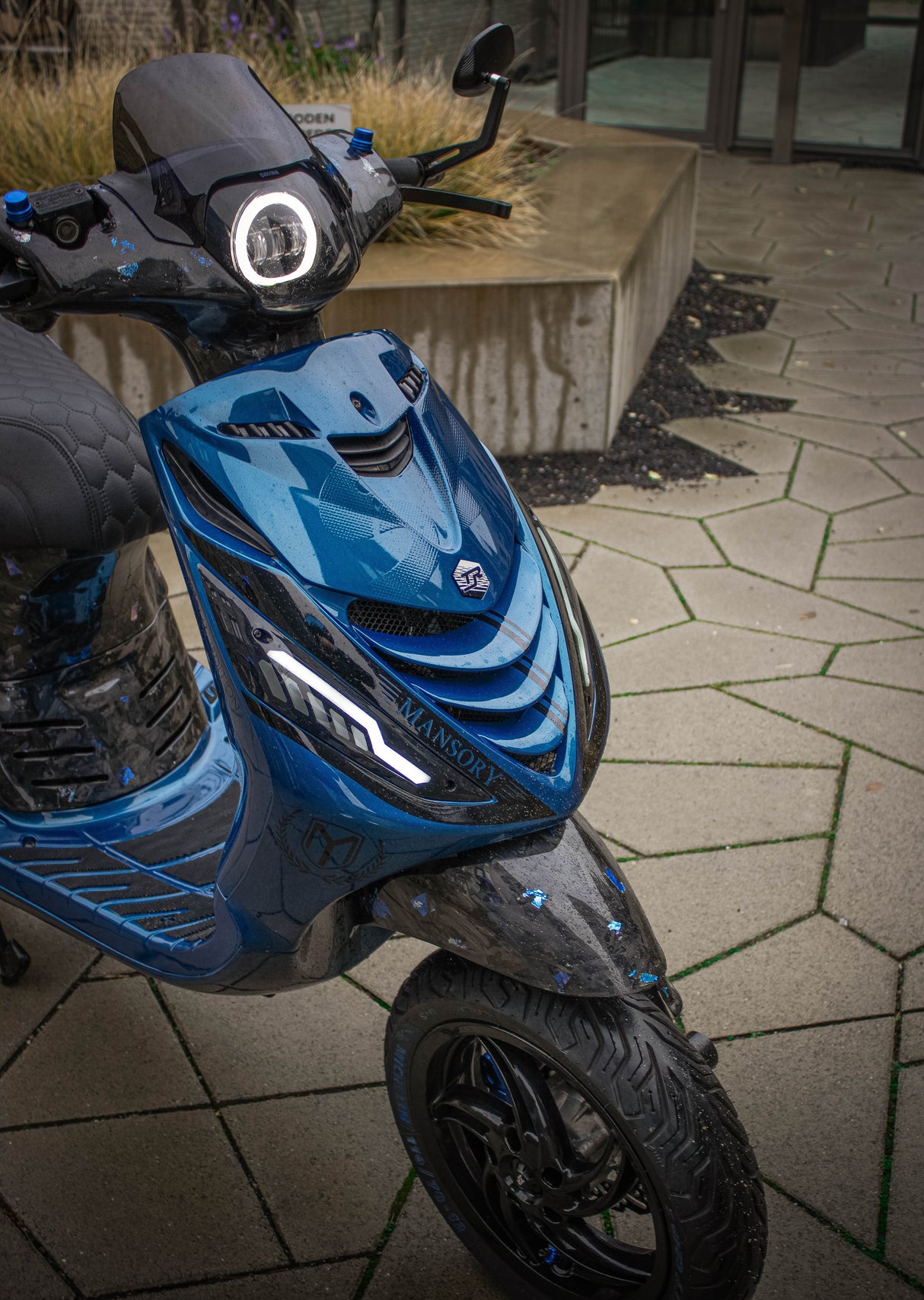 Indo Style Windshield Piaggio Zip Ice Blue