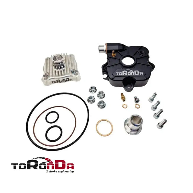 Toronda Cnc Cilinderkopset 55Mm Zwart Piaggio / Gilera 125-180Cc Cilinder